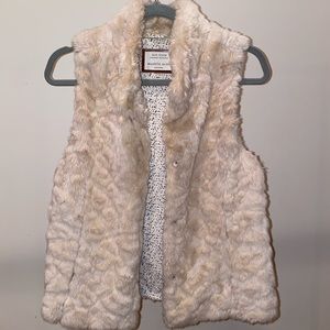 Zara Girls faux fur vest